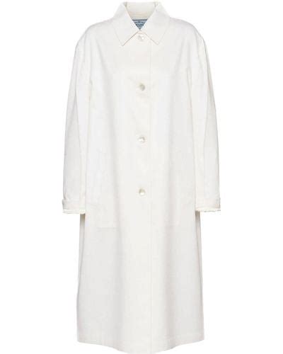 white prada coat womens|prada denim jacket women.